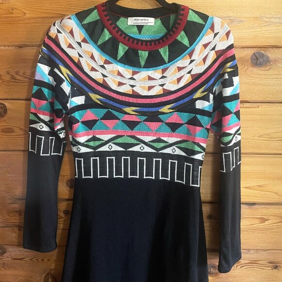Aldo Martins Multicolor Geometric Long Sleeve Dress - Picture 7 of 11